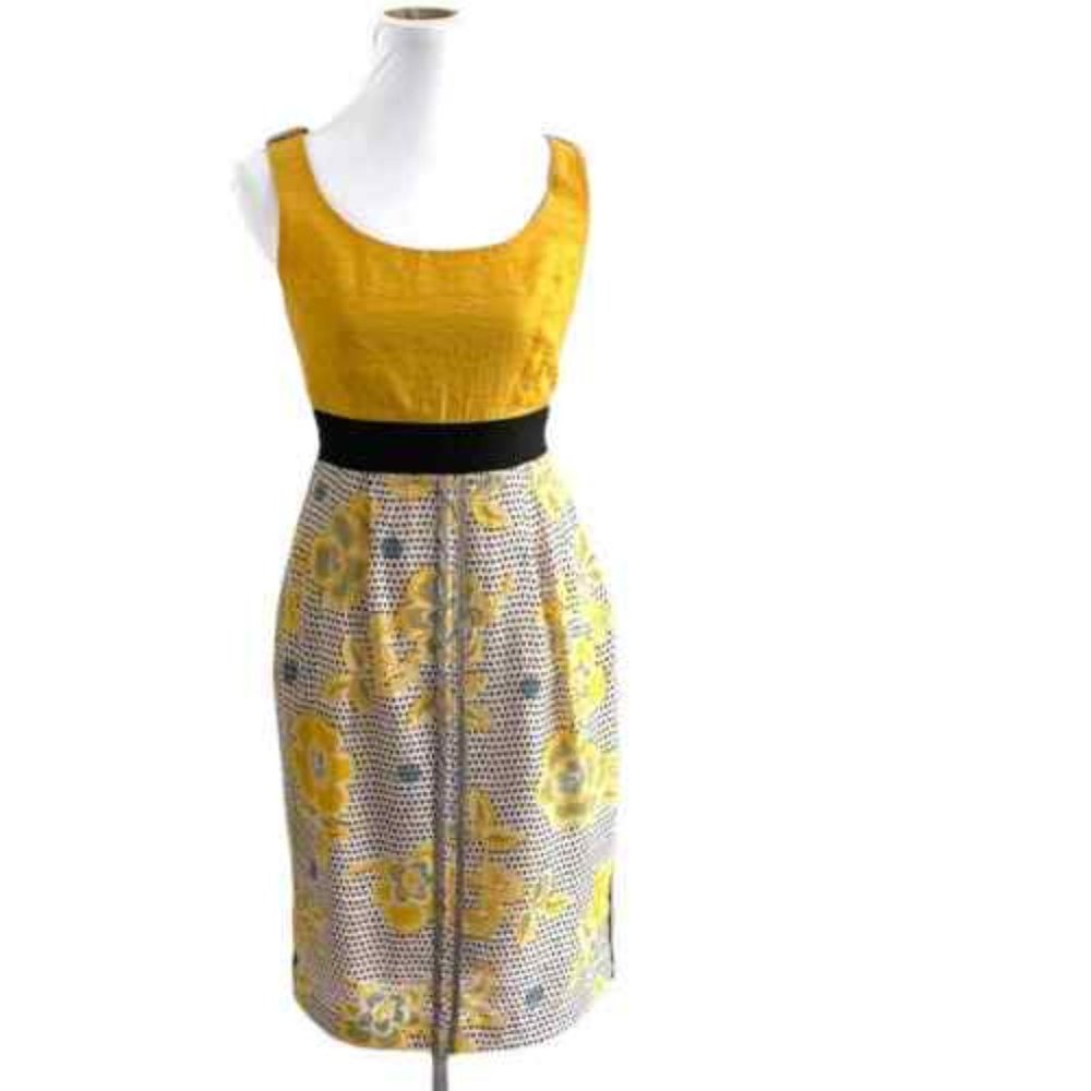 Anthropologie Edme & Esyllte “Blooming Goldenrod Dress”. Size 8